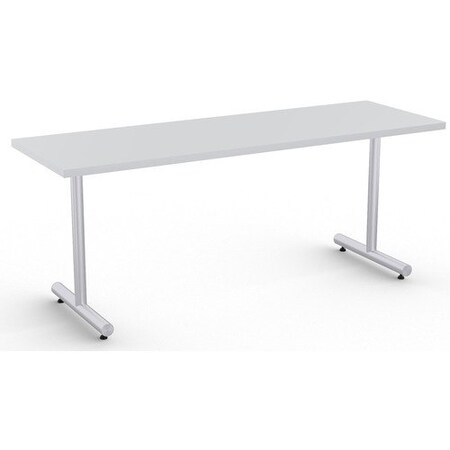 Special-T Table, Metallic Sand Base, 24inWx72inLx29inH, Light Gray SCTKING2472SLG